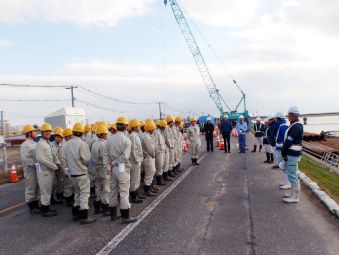 笠岡工業高校　現場研修受入れ