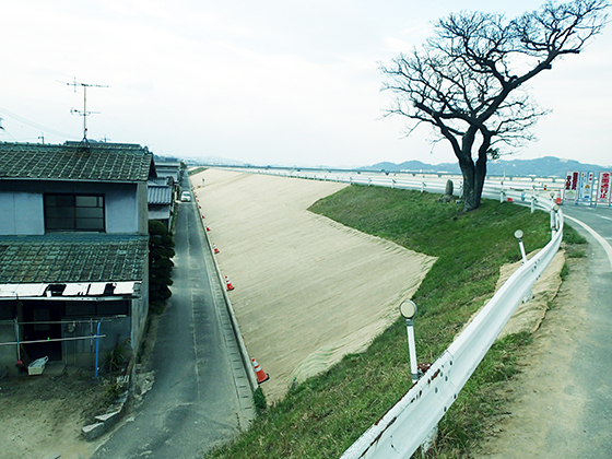 高梁川乙島堤防その２工事イメージ