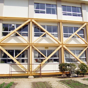 倉敷市立菅生小学校南校舎耐震補強建築工事イメージ