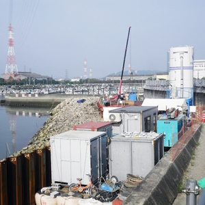 臨港道路（玉島側）護岸工事イメージ