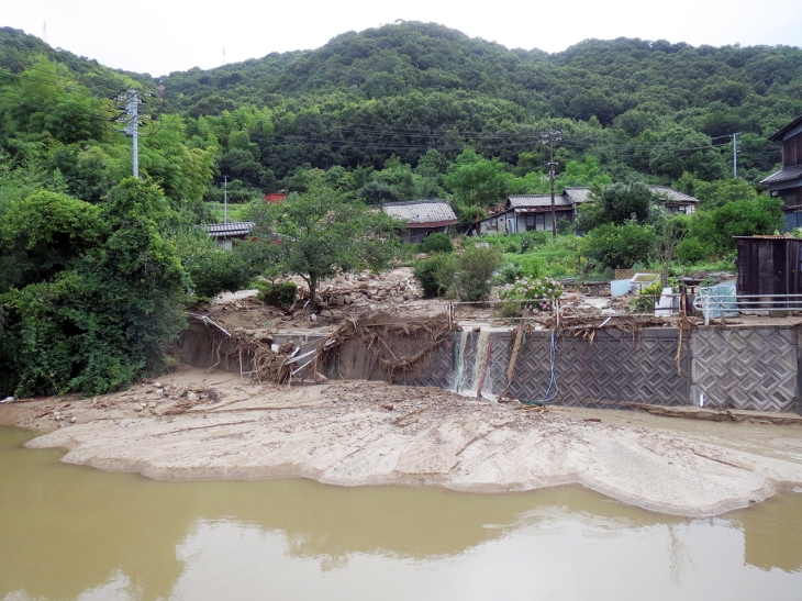 （台風１１号災）田の口地内土砂災害復旧工事イメージ