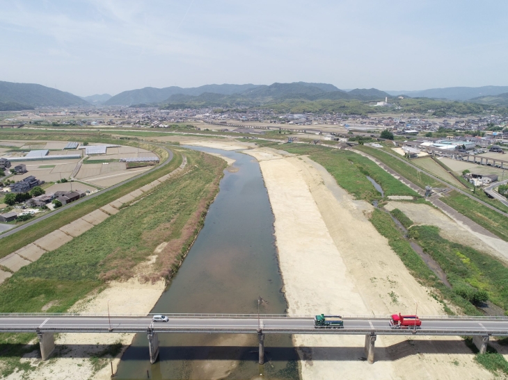 小田川災害復旧（河道整備）工事イメージ