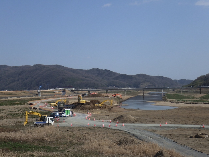 小田川災害復旧（河道整備）工事イメージ