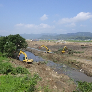 小田川緊急河道整備その３工事イメージ