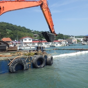 単県　港湾工事（浚渫工）下津井港泊地イメージ