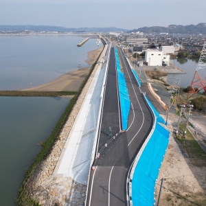 令和４年度高梁川片島外堤防補強工事イメージ