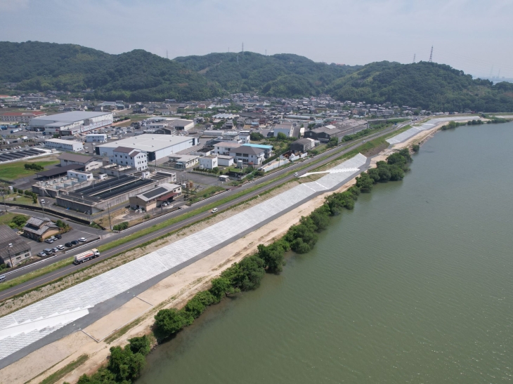 令和５年度高梁川片島堤防強化工事イメージ